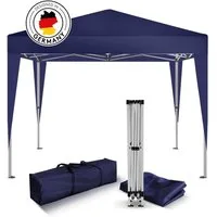 Kronenburg Partyzelt Faltpavillon 2x2 m wasserdicht - Partyzelt stabil, UV-Schutz 50+, mit 0 Seitenteilen, Wetterfester Schutz, Leichter Aufbau, Inklusive Tragetasche & Zubehör