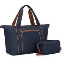 KONO Reisetasche Set mit Kosmetiktasche, 45×36×20cm Polyester Twill Handgepäck