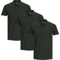 Jack & Jones Poloshirt 3er Pack Basic (Spar-Set, 3-tlg) Poloshirt - Baumwolle - Atmungsaktiv