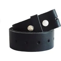Westernlifestyle Ledergürtel Wechselgürtel echt Leder für Buckle schwarz