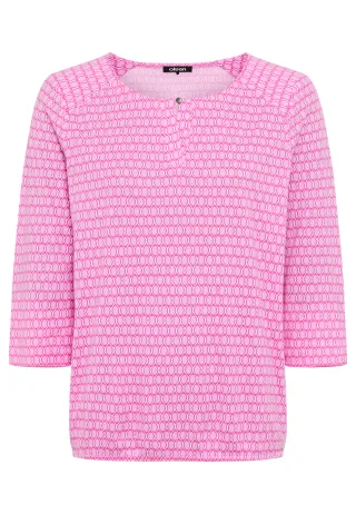 Olsen - T-Shirt Long Sleeves dark rose - Gr. - 46