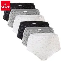celodoro Taillenslip Damen Taillenslip 6er Pack, Microfaser, Blümchen-Muster
