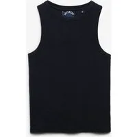 Superdry Tanktop ESSENTIAL LOGO RACER VEST aus Baumwolle, Regular Fit, mit Rundhalsausschnitt, ärmelloses Design