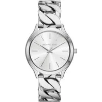 MICHAEL KORS Quarzuhr SLIM RUNWAY CHAIN MK7474, Armbanduhr, Damenuhr, Edelstahlarmband