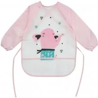 Koopman Malschürze Kinderschürze Bastelkittel Einheitsgröße Grün / Pink, (Stück, 1-tlg., Packung), Rosa, für 3-8 Jahre, Universalgröße, 39cm lang, Kunststoff