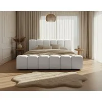 thematys Polsterbett mit Bettkasten, CLOUD 140x200 160x200 180x200 200x200cm (Kopfteil im Oversize-Look und Stauraum – weich, modern und pflegeleicht), Inklusive Lattenrost), hochwertiger Bezug