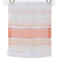 Kutti Raffrollo Adele, mit Hakenaufhängung, ohne Bohren, freihängend, weiß, mit Farbverlauf, halbtransparent, Polyester, pflegeleicht