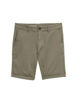 Tom Tailor - Slim Chino Shorts smokey olive green - Gr. - 33