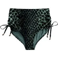 Next Bikini-Hose Hochbund-Bikinihose mit Raffung (1-St)
