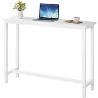 Woltu Bartisch, Bartisch aus Metall, Tischplatte aus MDF, 100x40cm