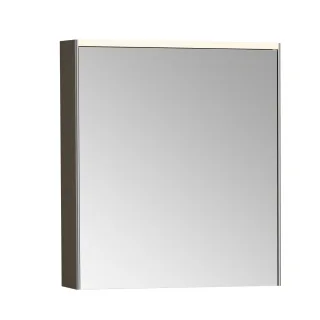 VitrA Prime LED-Spiegelschrank 62 x 16 x 70 cm (BxTxH) 1 Tür Türanschlag rechts gebürstet,67003 67003