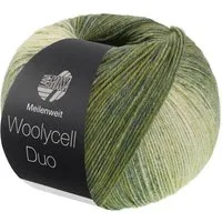 LANA GROSSA Meilenweit 100 WOOLYCELL DUO Häkelwolle, 400 m (4-fach Sockengarn ohne Polyamidanteil), 100 g