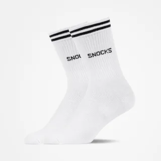 SNOCKS - Retro Crew Sock white - Gr. - 44.5