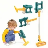 Minicloss Kinder-Staubsauger Spielzeugstaubsauger für Kinder 3 4 5 6 Jahren,Rollenspiele, mit Licht und Sound,Kinderstaubsauger mit Echter Saugfunktion