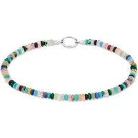 Tamaris Fußkette Schmuck Geschenk Edelstahl Körperschmuck All About Beads, mit Naturstein