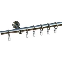 OTTO home Gardinenstange Kappe, 1-läufig, ausziehbar, mit Bohren, verschraubt, Eisen, ausziehbar von 130cm-240cm - Komplettset