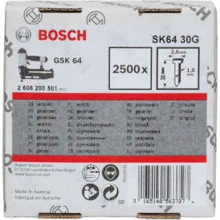 Bosch Senkkopf-Stift SK64 25G, 1,6 mm, 25 mm, verzinkt - 2608200501