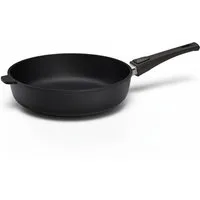 Hoffmann Germany Bratpfanne STONIQ PFAS-frei Ø 26 cm hoher Rand – Made in Germany, Aluguss (1-tlg., 1x Pfanne Ø 26 cm mit hohem Rand), abnehmbarer Griff, backofenfest bis 300°C, Induktion Schmorpfanne
