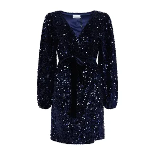 Teagan Wickelkleid in Blau