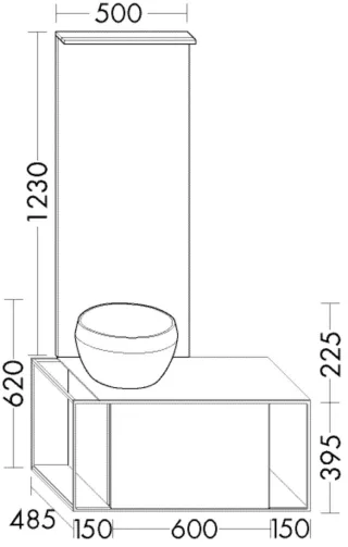 Burgbad Set Junit Eiche Dek. Cashmere/Weiß Brilliant/Velve, SFLG090LF3150C0039 SFLG090LF3150C0039