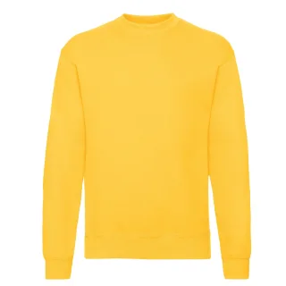 Fruit of the Loom - "Classic" Sweatshirt für Herren/Damen Unisex angesetzte Ärmel (Sonnenblume)