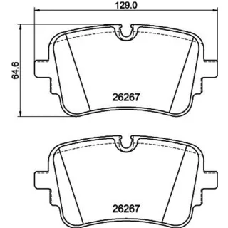 Hella Bremsbel?ge hinten 8DB355041-001 Audi A6 A7 A8 E-Tron Q7 Q8 VW Touareg
