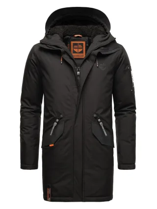Stone Harbour Herren Winterjacke Ragaan mit Teddyfell & Kapuze