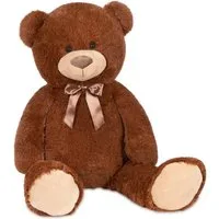 BRUBAKER Kuscheltier XXL Teddybär mit Schleife (1-St), 100 cm großer Teddy Bär, Stofftier Plüschtier
