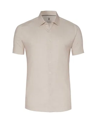 DESOTO - Casual Kent 1/2 beige oxford - Gr. - XXL