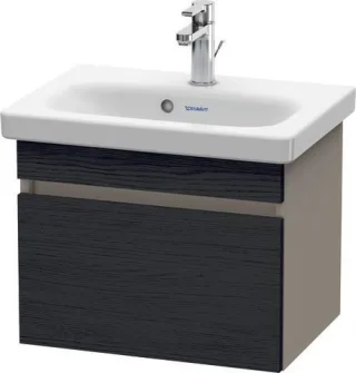 Duravit DuraStyle Waschtischunterbau wandhängend Eiche Schwarz & Basalt Matt 500x368x398 mm - DS6303 DS630301643