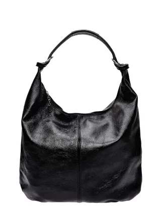 Anna Luchini Schwarz Rindsledertasche