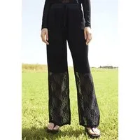 malito more than fashion Stoffhose Spitzenhose 20634 Spitzenhose mit Jerseybund Einheitsgröße