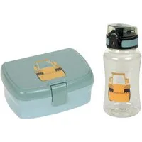 LÄSSIG Lunchbox Tiny Drivers, Excavator, Polyprophylen (PP), Tritan, (Set, 2-tlg), mit Trinkflasche