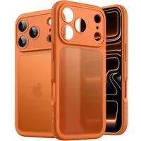 LuxusKollektion Smartphone-Hülle Handyhülle iPhone 17 Pro stoßfest Kameraschutz matt Orange