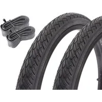 KHEbikes Fahrradreifen Fahrradreifen SET KUJO ONE 0 ONE A 20 Zoll x 1,75" + Schlauch AV