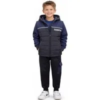 Fashion Boy Sweatanzug Sweatanzug mit Weste Freizeitset Sweat-Shirt Weste Jogginghose JF159a (mit Weste)