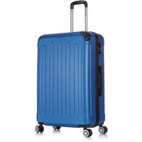 Flexot Hartschalen-Trolley F-2045 Kofferset, 360° Rollen, robuster Reisekoffer, Bordcase, 4 Rollen, Robuster und moderner Koffer mit vier 360° Rollen und Zahlenschloss