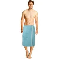 Betz Kilt Herren Saunakilt Frottee mit Klettverschluss, wadenlang, Baumwolle, Klettverschluss, Klettverschluss, Gummizug