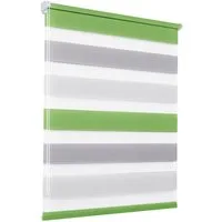 Doppelrollo ohne Bohren 130cm/150cm/230cm, OUBO, freihängend, verspannt, Klemmfix, Klemmträger, Für Fenster und Tür mit Klemmträger lichtdurchlässig verdunkelnd