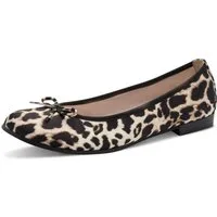 Tamaris Ballerina, Schlupfschuh, Frühlingsschuh, Businessschuh im Animal Look