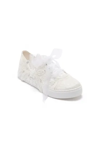 Lora Braut Spitzen Sneaker