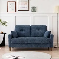 Vipbear Sofa 2-Sitzer Sofa mit Seitentaschen, kompakt für kleine Räume, 120cm, 1 Teile