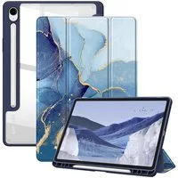 Fintie Tablet-Hülle für Samsung Galaxy Tab S10 Lite/S10 FE/S9 FE 10.9 Zoll & S9 11 Zoll, mit Stifthalter - Stoßfeste Schutzhülle mit transparenter Hartschale