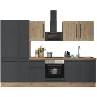KOCHSTATION Küchenzeile Florida, Breite 300 cm, wahlweise mit E-Geräten,Softclose für Türen/Schubkästen