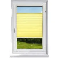 OUBO Plissee mit Klemmträger Sonnenschutz und Sichtschutz lichtdurchlässig Rollo, Lichtschutz, Klemmfix Faltrollo ohne Bohren Jalousie mit Klemmträger, Klemmfix