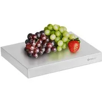 Mahlzeit Servierplatte Kühlplatte Servierplatte, 32,5 x 26,5 x 4,5 cm, Serviertablett, Edelstahl