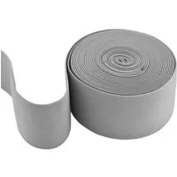maDDma Gummiband 5m Gummiband 50 mm Gummilitze elastisches Band Bekleidungsgummi, hellgrau