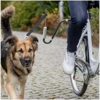 TRIXIE Fahrradhundeanhänger Biker-Set Fahrrad-Hundebügel in U-Form mit Abstandshalter und Federung