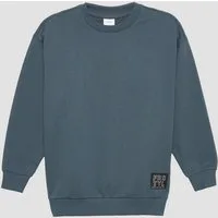 s.Oliver Sweatshirt Sweatshirt Unisex Sweatshirt mit Rippbündchen und Print
