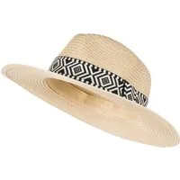 styleBREAKER Sonnenhut Panama Strohhut Hutband Azteken Muster (1-St)